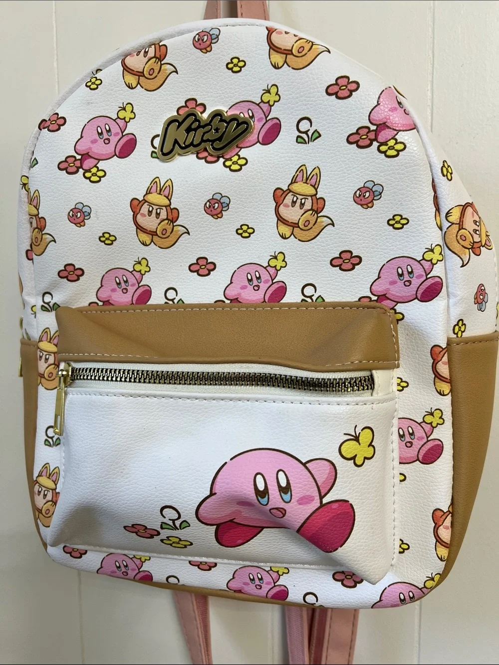 Bioworld Official Nintendo Kirby Waddle Dee Flowers Mini Pink Backpack Hot Topic
